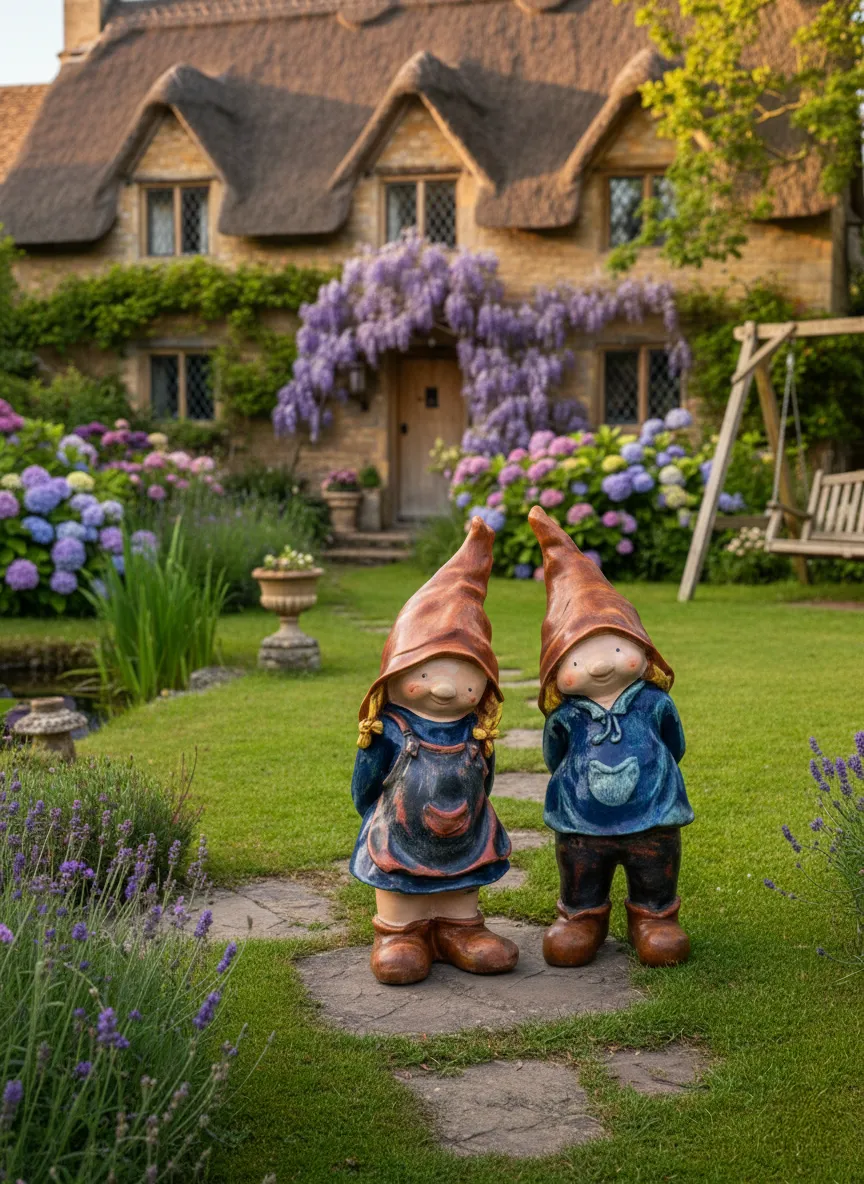 Garden Gnome Couple